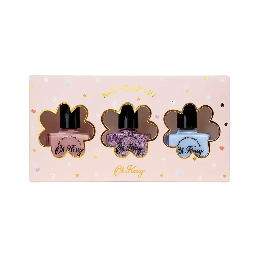 Set de 3 lacuri de unghii pentru copii, Storytime, Oh Flossy
