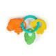 Set di 3 giocattoli da dentizione testurizzati Tropical Chews, 3 mesi+, Bright Starts