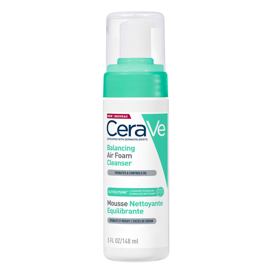 Espuma limpiadora reequilibrante para pieles normales y mixtas, 148 ml, CeraVe