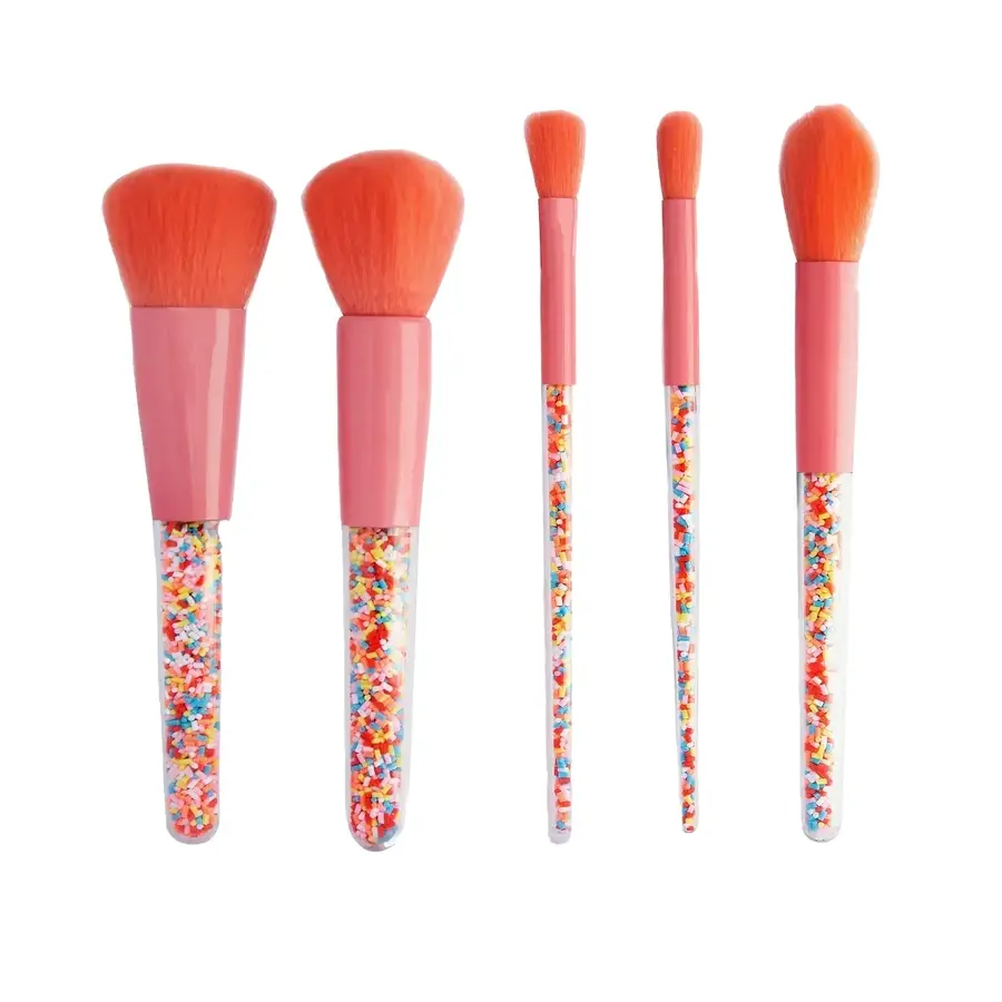 Set de 5 brochas de maquillaje, Sprinkle, Oh Flossy
