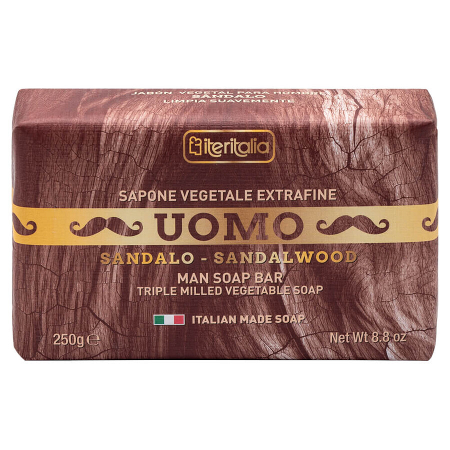 Sapone per uomo, Sandalo, 250 g, Iteritalia