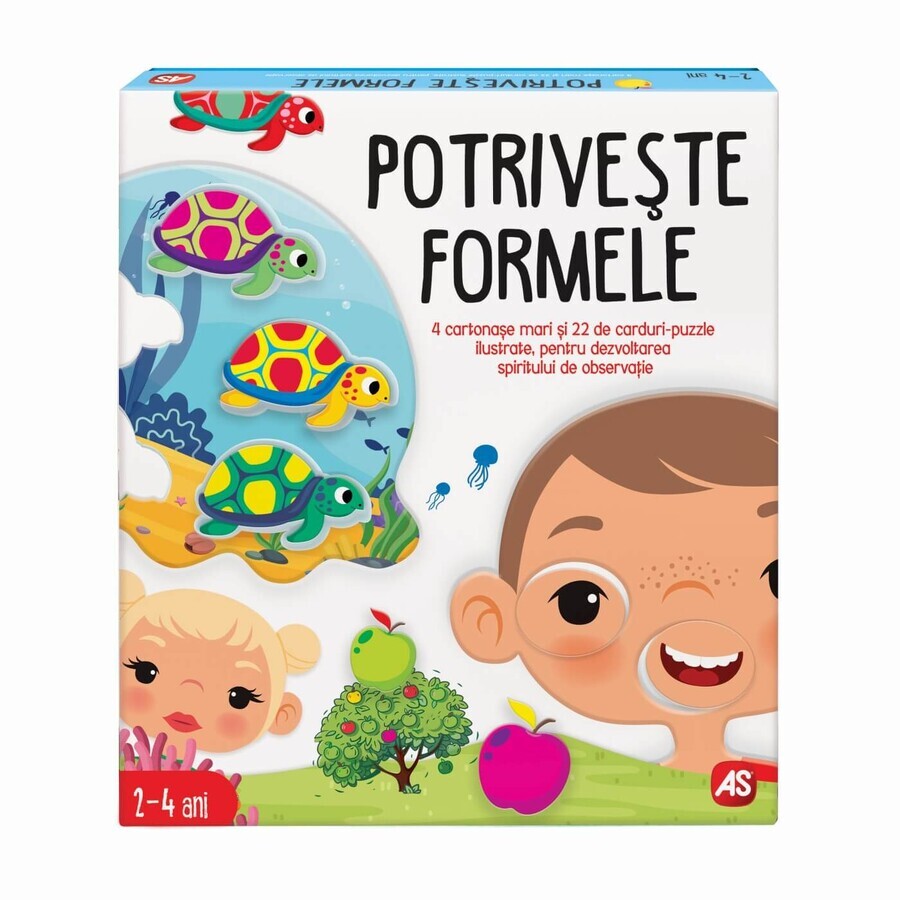 Juego educativo Match the Shapes, 2-4 años, AS
