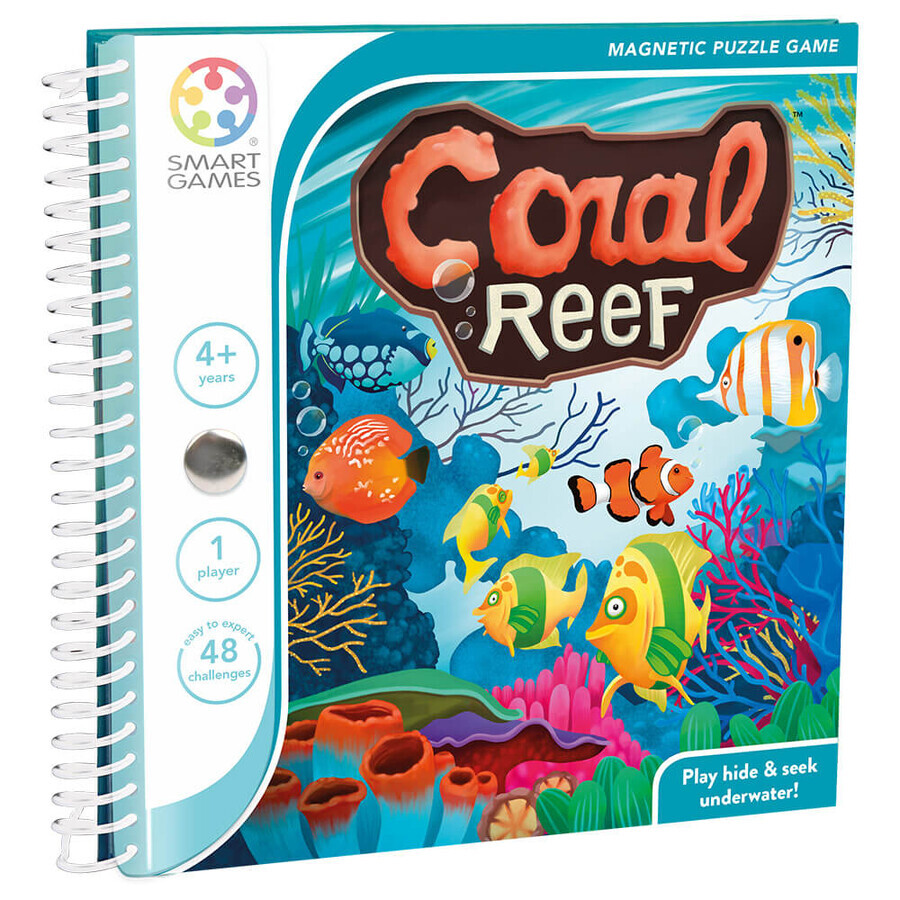 Jeu de logique avec 48 défis Coral Reef, 4 ans et +, Smart Games