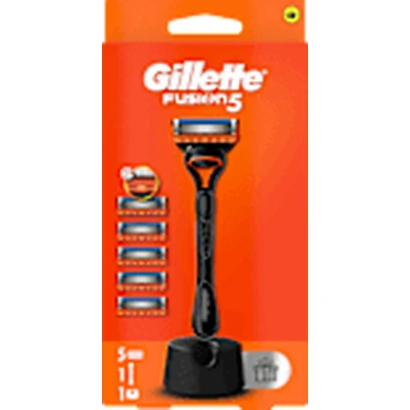 Gillette Fuzion5 scheerapparaat + standaard + 5 navullingen, 1 stuk