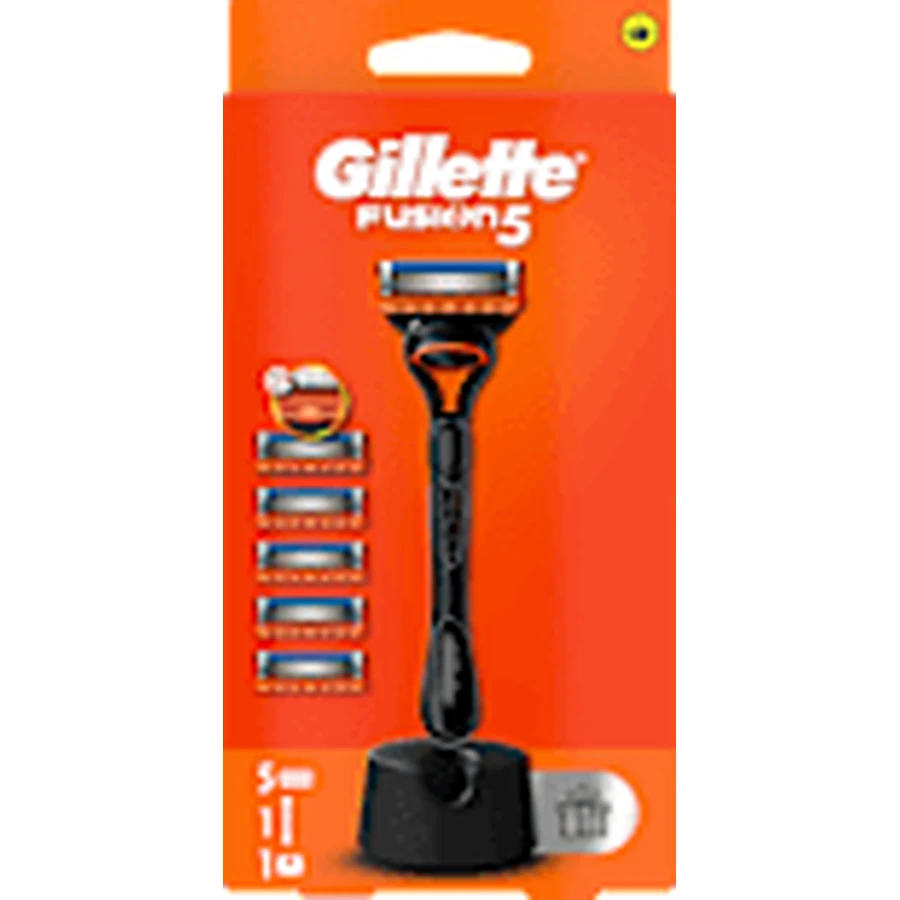 Gillette Fuzion5 scheerapparaat + standaard + 5 navullingen, 1 stuk