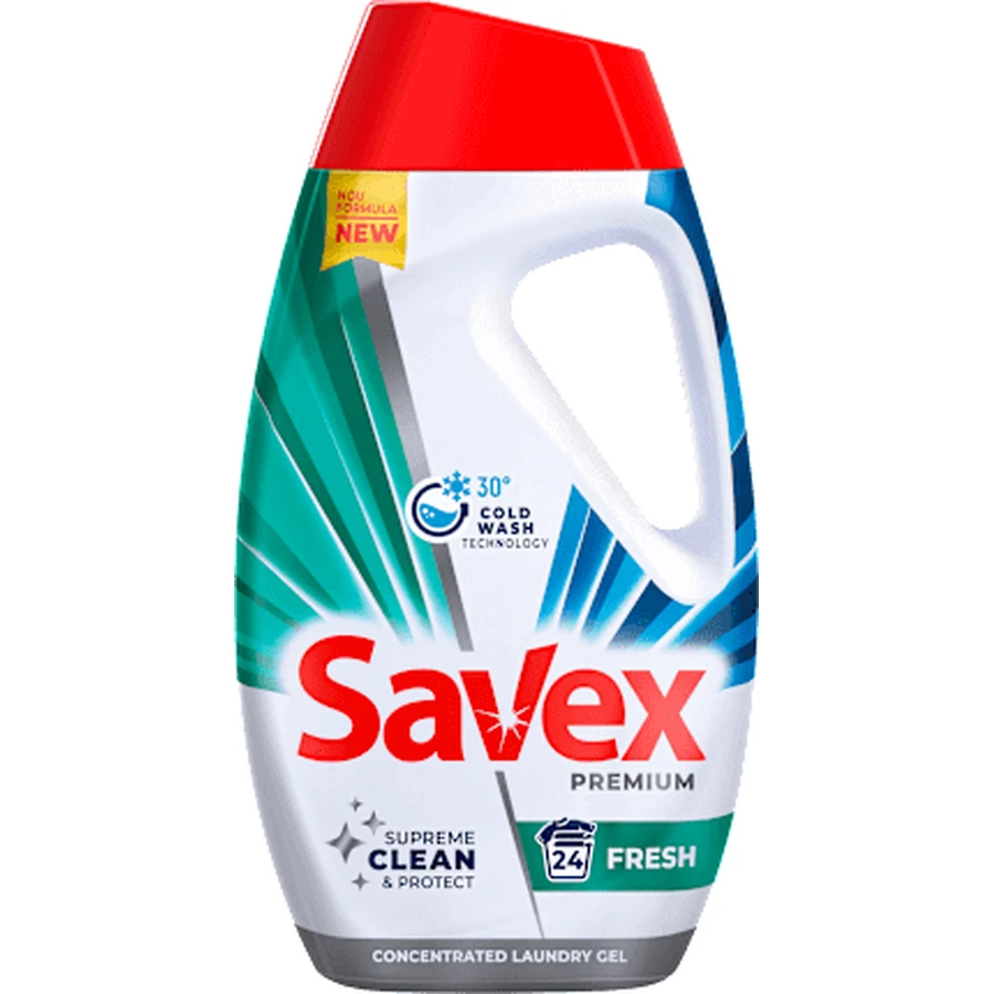 Savex Premium Fresh Detergente Líquido para Ropa Premium Fresh, 24 lavados, 1,08 l