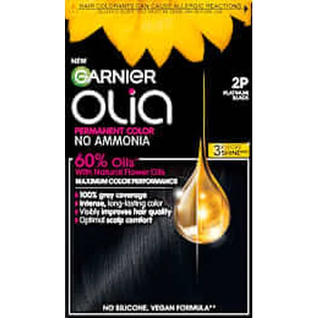 GARNIER olia Pintura permanente 2P Negro Platino, 174 ml