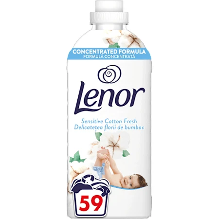 Lenor Acondicionador para Ropa Sensible 59 lavados, 1,24 l
