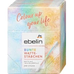 ebelin Bunte Wattestäbchen in der Box, 200 Stück