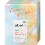 ebelin Bunte Wattestäbchen in der Box, 200 Stück