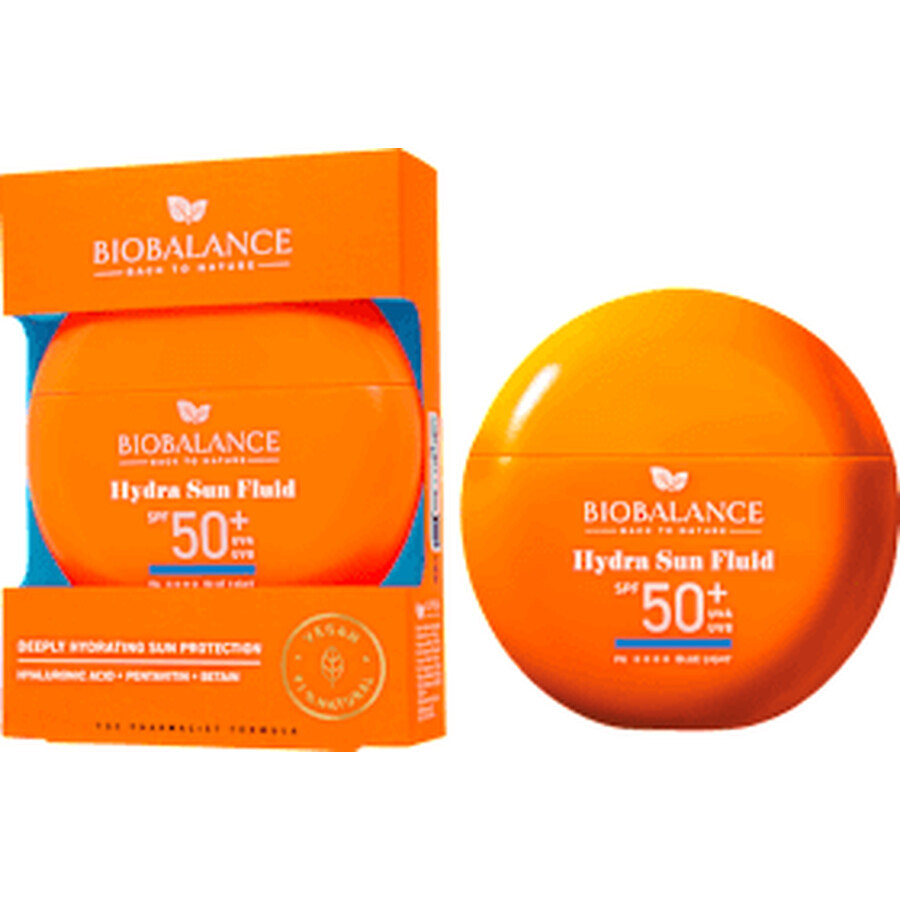 BIOBALANCE HYDRA SUN Zonnebeschermingsvloeistof met SPF 50, 40 ml