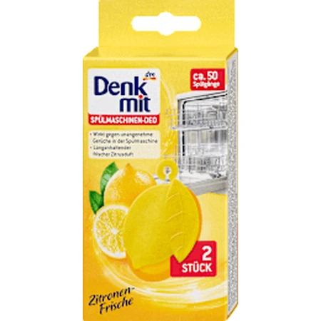 Denkmit Lemon Freshness Spülmaschinen-Deo Lemon Freshness, 2 Stück