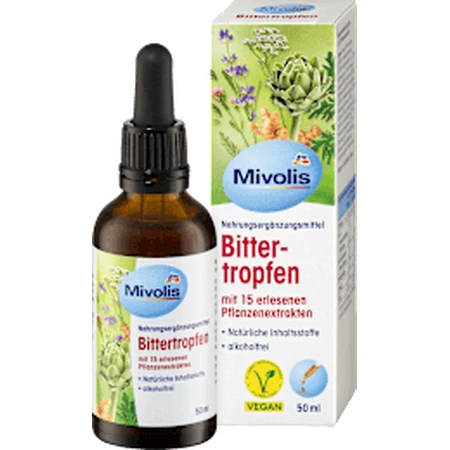 Mivolis Complemento alimenticio con 15 extractos de plantas, 50 ml