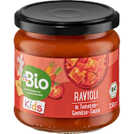 dmBio Raviolis aux tomates et aux légumes, 350 g