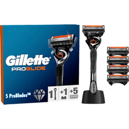 Gillette PROGLIDE scheerapparaat + standaard + 4 navullingen, 1 stuk