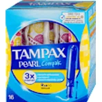 Tampax Tampones con aplicador Pearl Compak Regular, 16 unid.