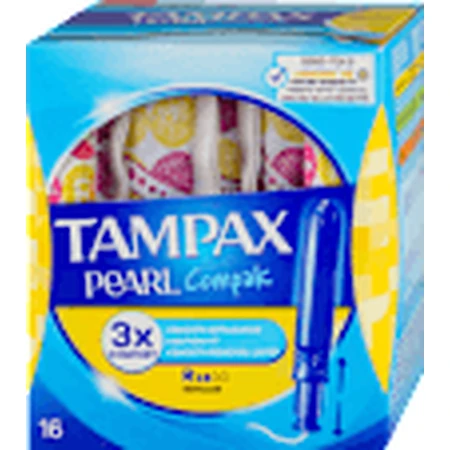 Tampax Tampones con aplicador Pearl Compak Regular, 16 unid.