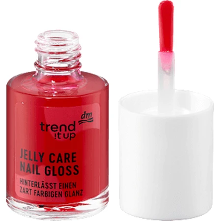 trend !t up Nail Polish Jelly Care Gloss No. 010 - Bright Berry Red