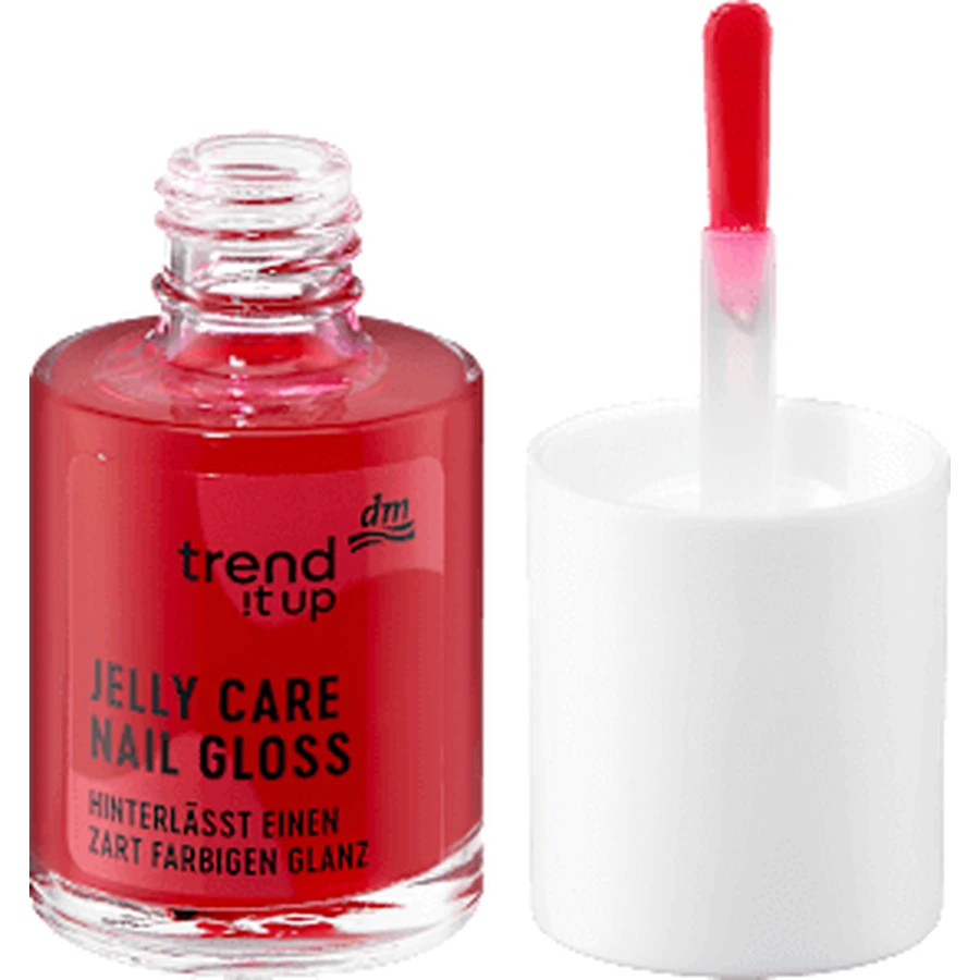 trend !t up Nail Polish Jelly Care Gloss No. 010 - Bright Berry Red