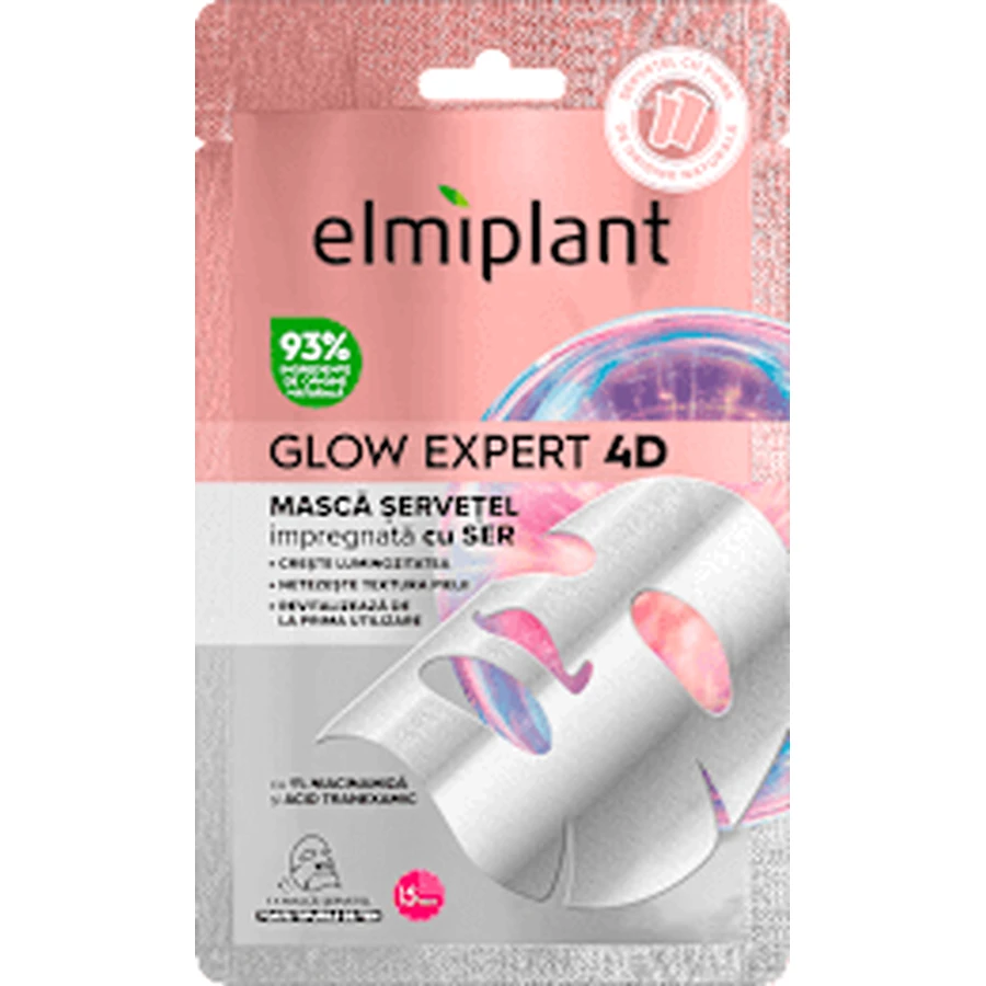 Elmiplant Niacinamide gezichtsmasker, 1 st