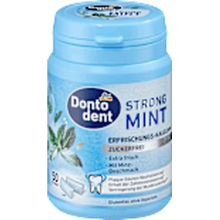 Dontodent Kauwgom, sterke munt, 50 stuks