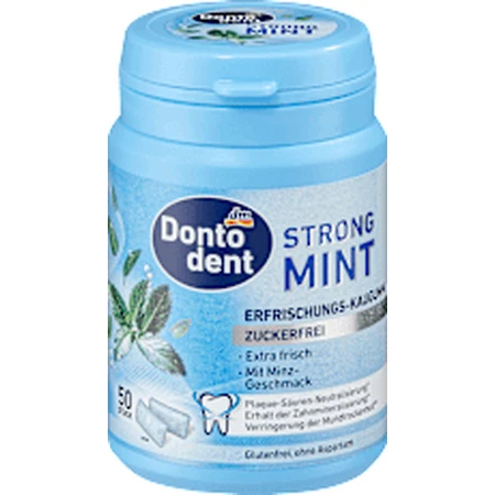 Dontodent Kauwgom, sterke munt, 50 stuks
