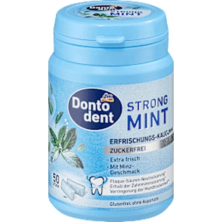 Dontodent Kauwgom, sterke munt, 50 stuks