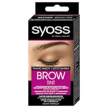 syoss Brow Tint Permanent Brow Tint Dunkelbraun 17ml
