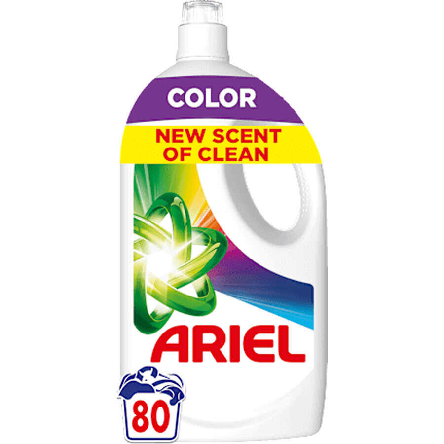 ARIEL Detergente liquido per bucato colorato 80 lavaggi, 3,6 l