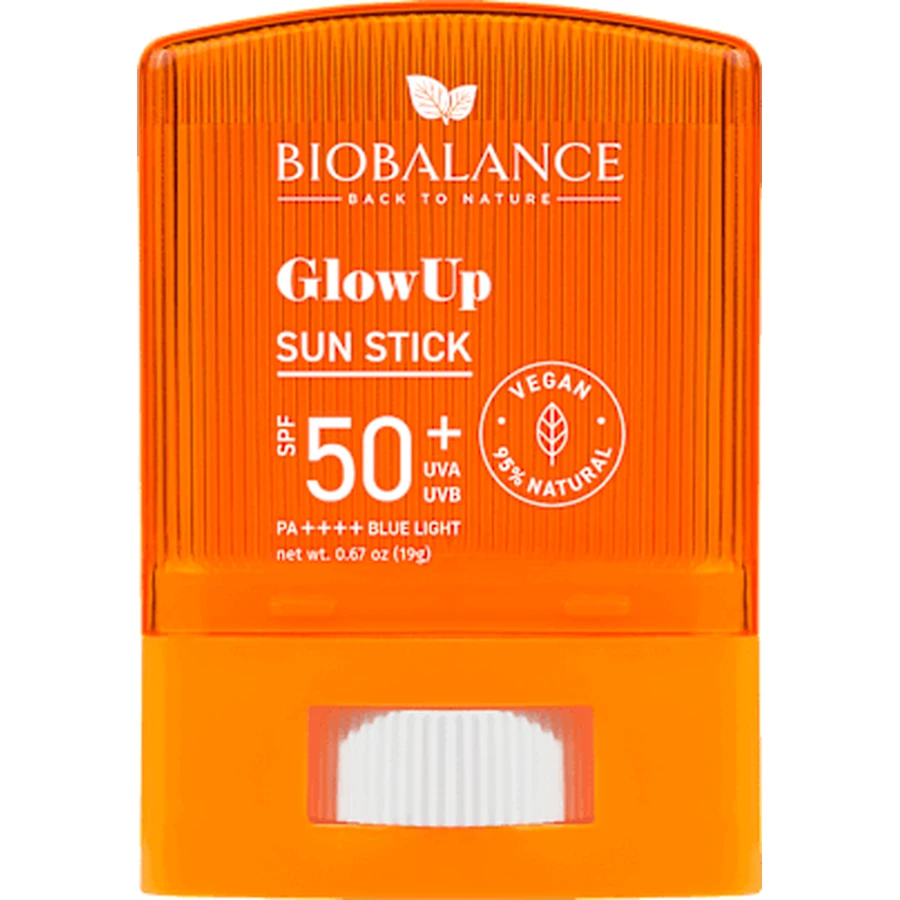 BIOBALANCE GLOW UP Stick solaire SPF 50 GLOW UP, 19 ml
