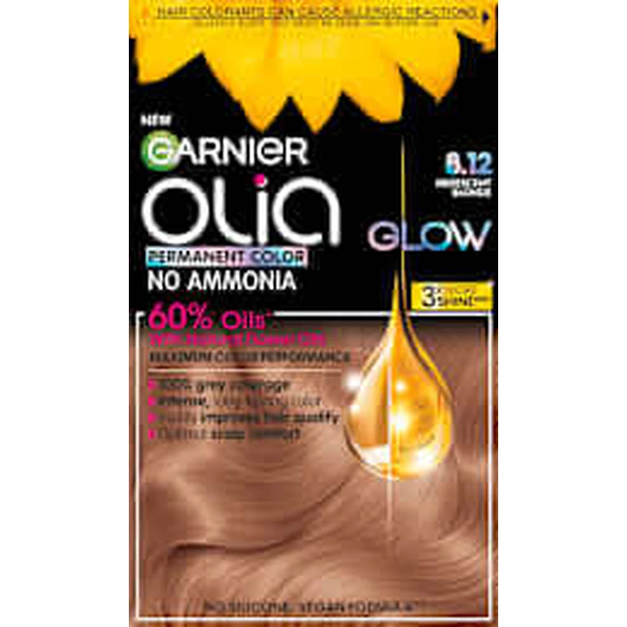 GARNIER olia Permanentfarbe 8.12 Schillerndes Blond, 174 ml