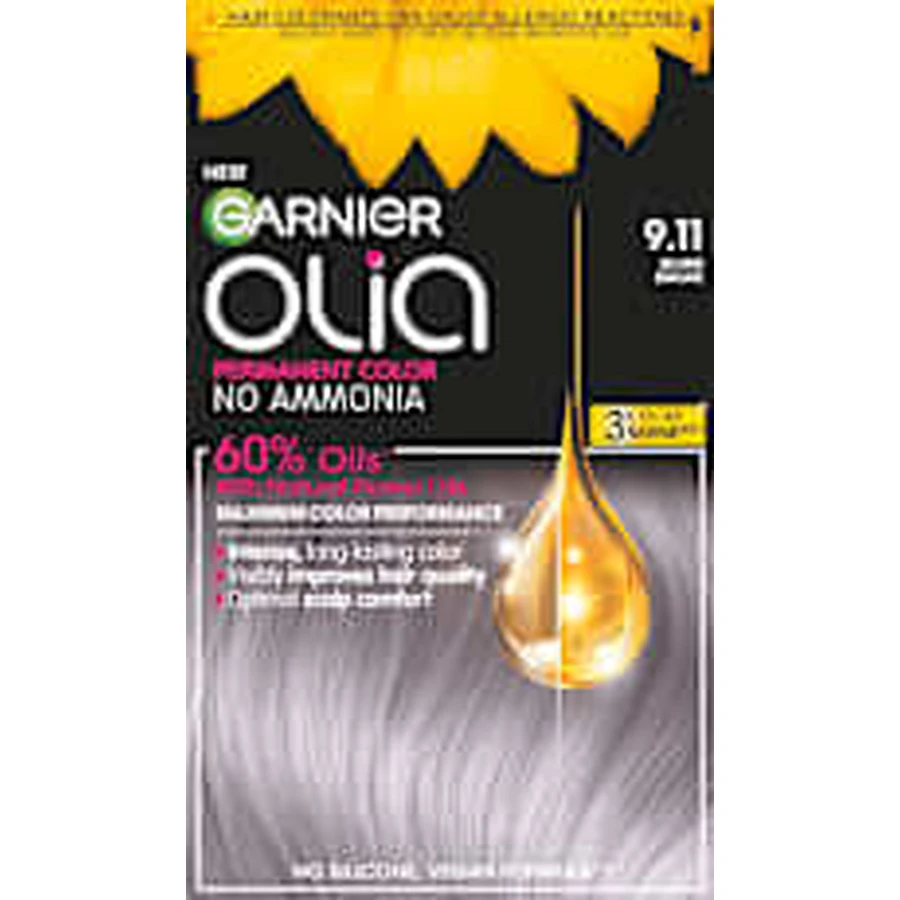 GARNIER olia Permanent-Farbe 9.11 Silver Smoke, 174 ml