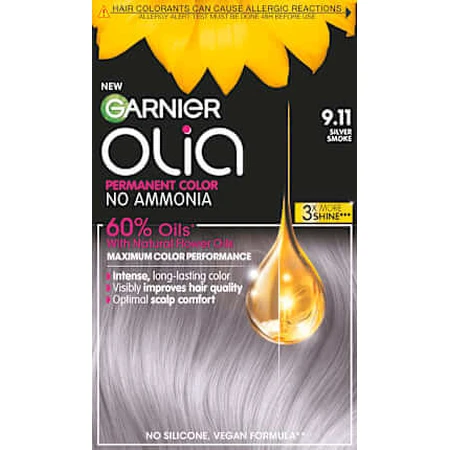 GARNIER olia Permanent-Farbe 9.11 Silver Smoke, 174 ml