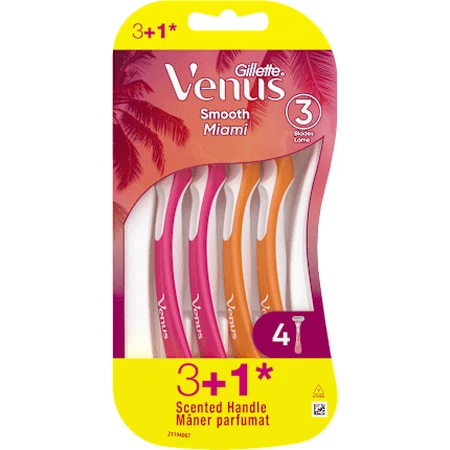 Gillette Venus maquinilla de afeitar desechable Miami, 4 piezas