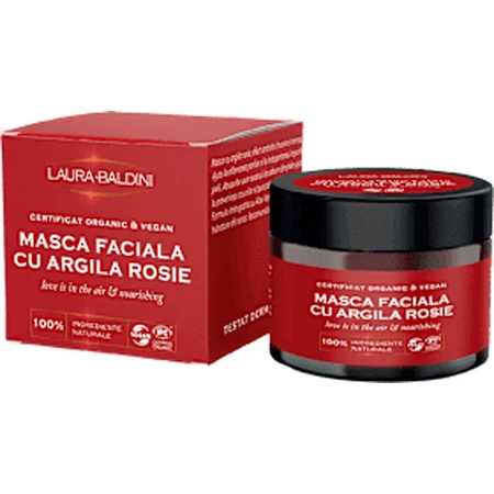LAURA BALDINI Gesichtsmaske aus roter Tonerde - Liebe liegt in der Luft, 50 ml