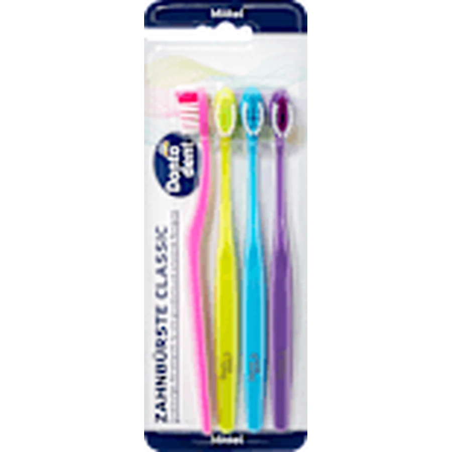 Dontodent Classic Toothbrush Classic, medium, 4 pcs