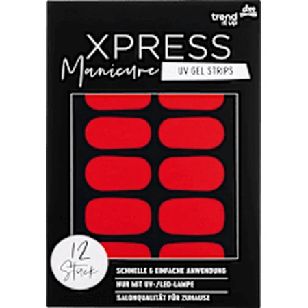 trend !t up XPRESS Maniküre UV-Gel-Nagelfolien Nr. 130 - Statement Rot