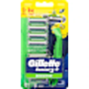 Gillette Gillette Sensor3 Sensitive Rasierer + 8 Nachfüllpackungen, 1 Stück