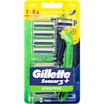Gillette Gillette Sensor3 Sensitive Rasierer + 8 Nachfüllpackungen, 1 Stück