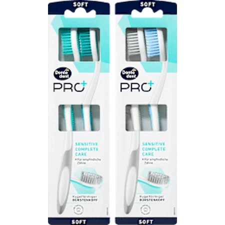 Dontodent PRO+ Toothbrush Pro+ Sensitive Complete Care, 2 pcs