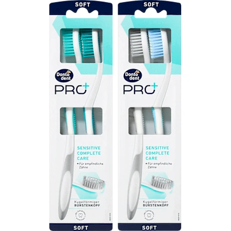 Dontodent PRO+ Toothbrush Pro+ Sensitive Complete Care, 2 pcs