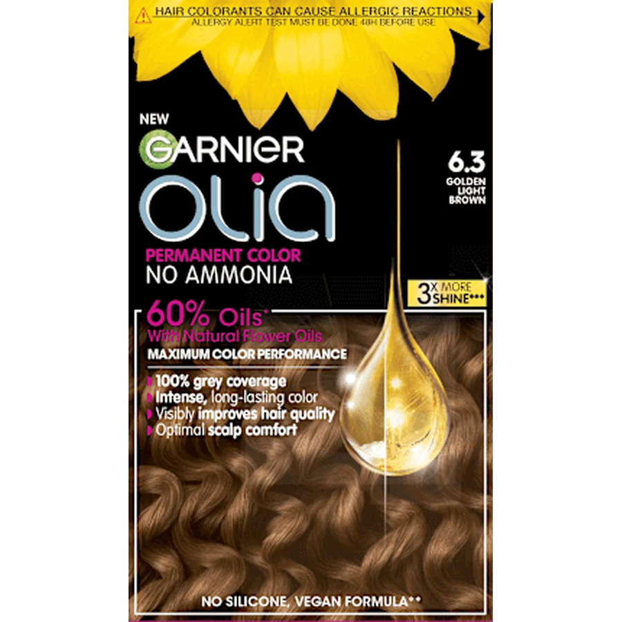 GARNIER olia Permanent paint 6.3 Golden Light Brown, 174 ml