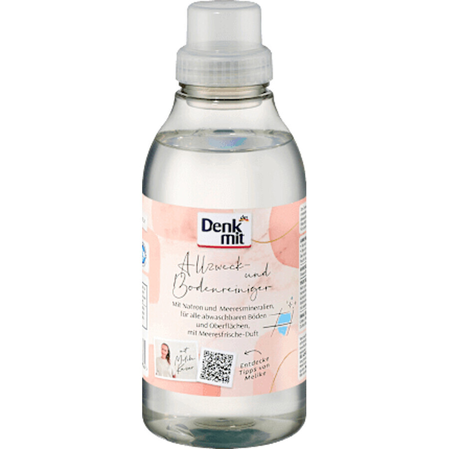 Denkmit Detergent universal și de pardoseali cu bicarbonat de sodiu Sea Minerals, 600 ml