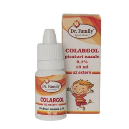 Colargol gotas nasales, 10 ml, Dr Family