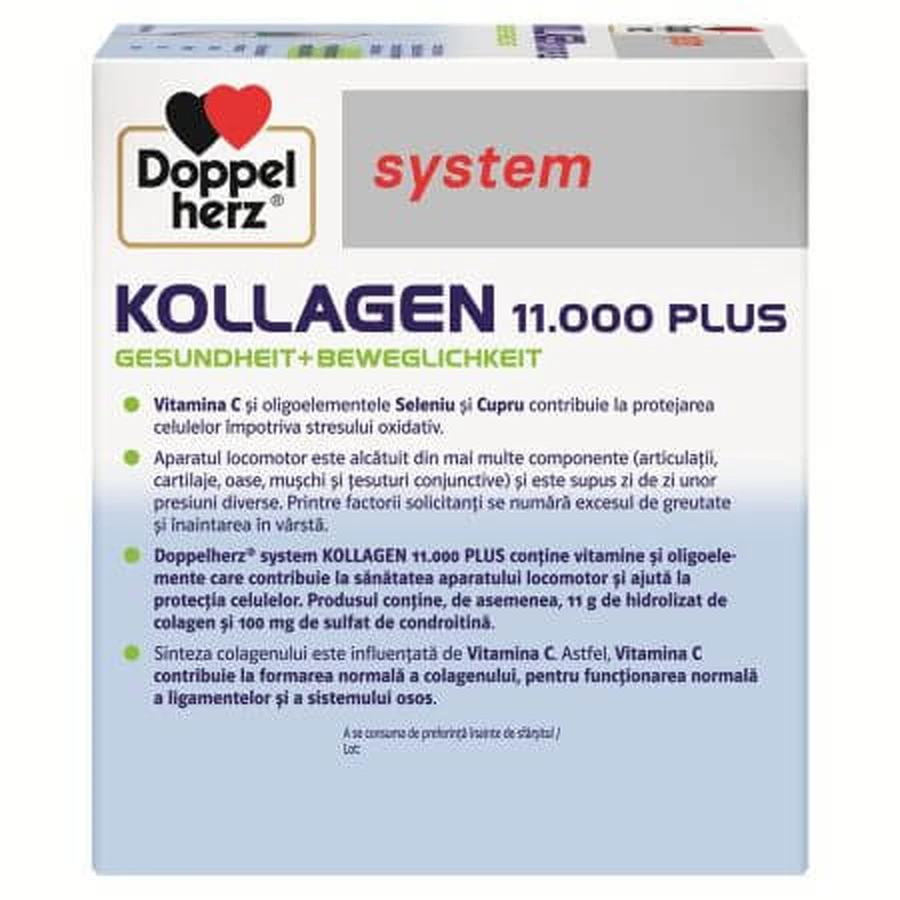 Kollagen 11.000 Plus, 36 unidose vials, Doppelherz