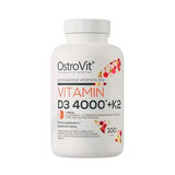 Vitamina D3 4000IU y Vitamina K2, 100 comprimidos, OstroVit