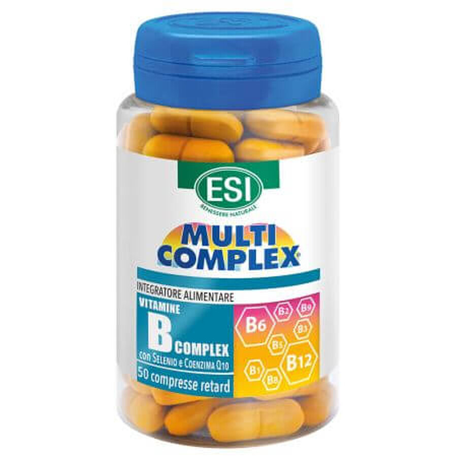 Complejo Multicomplejo B + Selenio + Q10, 50 cápsulas, Esi Spa