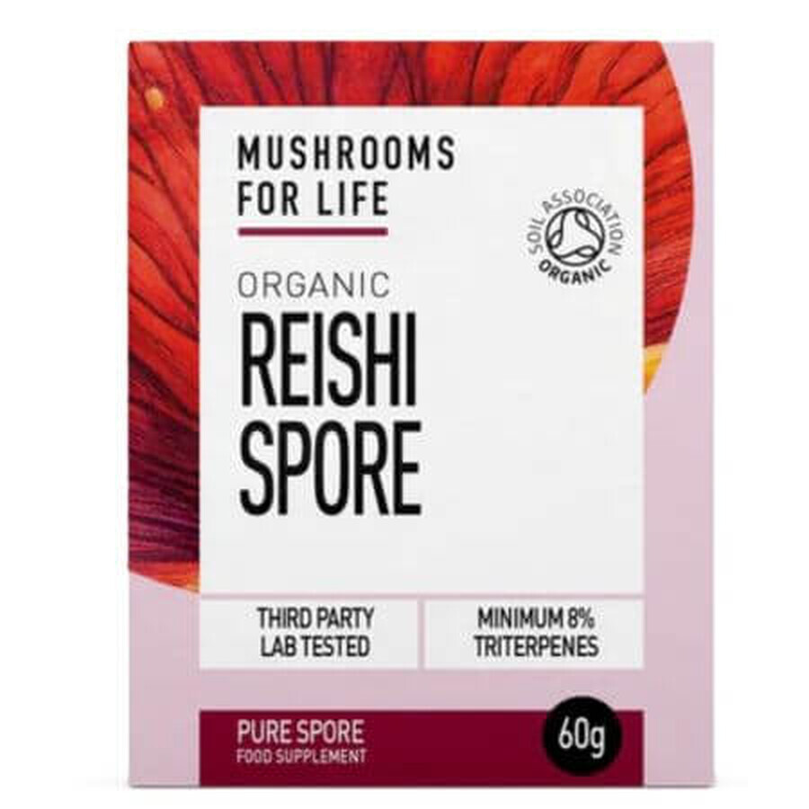 Reishi Spore, 1000 mg, 60 g, MushroomsForLife
