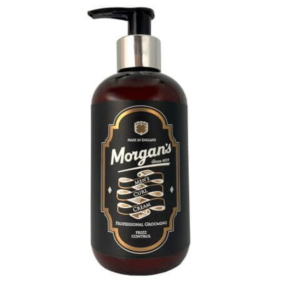 Crème pour hommes Curls Curls Cream Professional Grooming, 250 ml, Morgan's