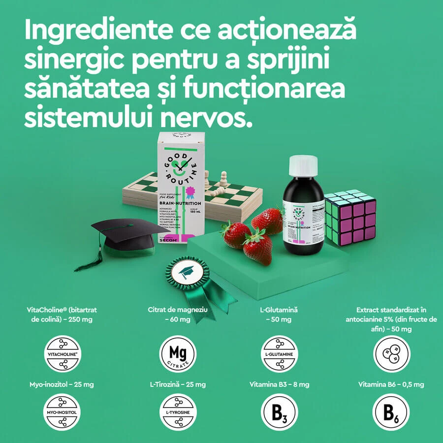 Nutrizione del cervello, 150 ml, Secom
